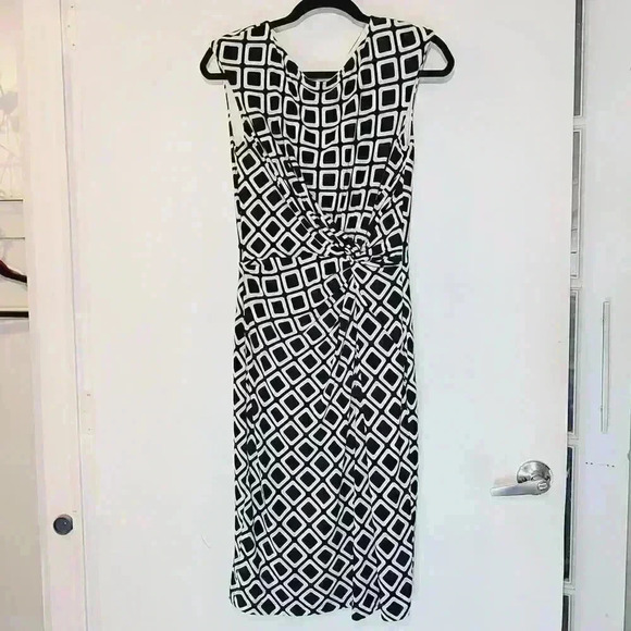 Lauren by Ralph Lauren Dresses & Skirts - Lauren Ralph Lauren Geometric Sleeveless Midi Dress Sz 6